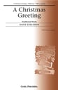 Christmas Greeting, A TTBB choral sheet music cover